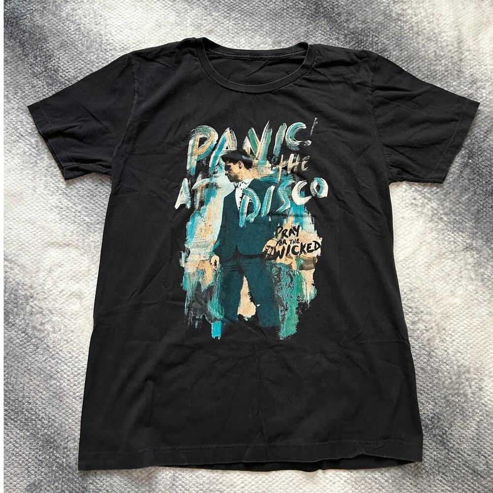 Panic! At The Disco Pray For The Wicked Band T Shirt Mens Medium Black Rock Emo